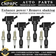 CNPAPC Ignition Coil and Spark Plug For 2015-2017 HYUNDAI SONATA 2016 KIA OPTIMA