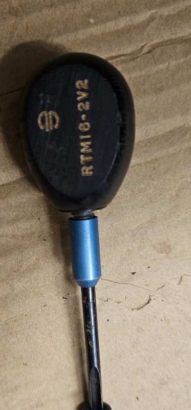 RTM 18 2V2 BRUNDY  Connector Insertion Extraction Tool With Cover. Wood Handle