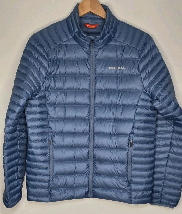 New Merrell Men S Ridgevent Goose Down Packable Jacket Outdoor Hike Blue Puffer
Opens in a new windo