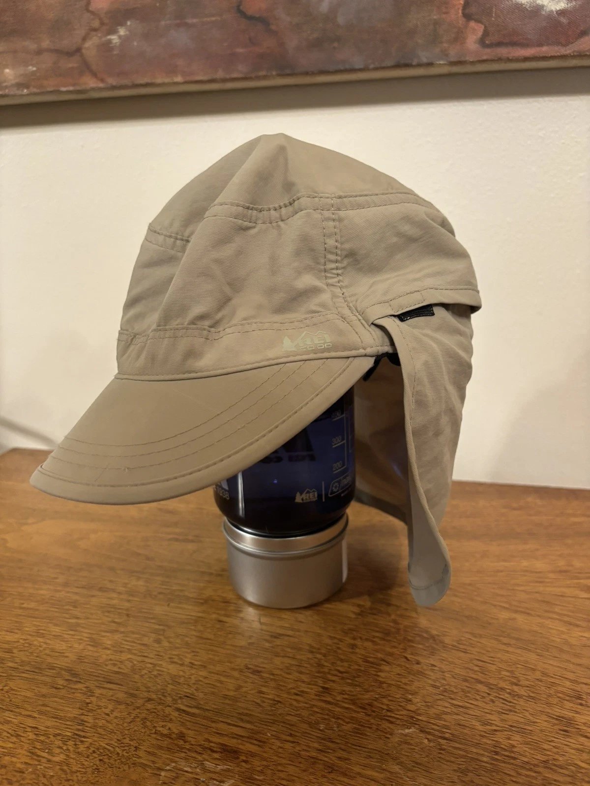 REI Nylon Hat Neck Flap Sun Fishing Outdoor Hiking UV Protection Cap Size L/XL