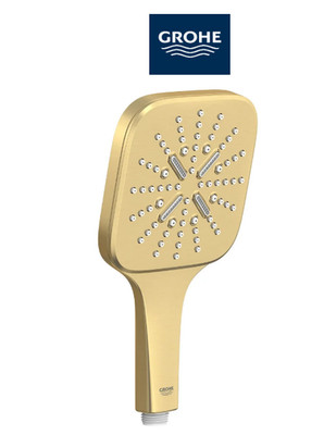 NEW GROHE Rainshower 130 SmartActive Cube Showerhead 26552GN0 Gold Free Ship