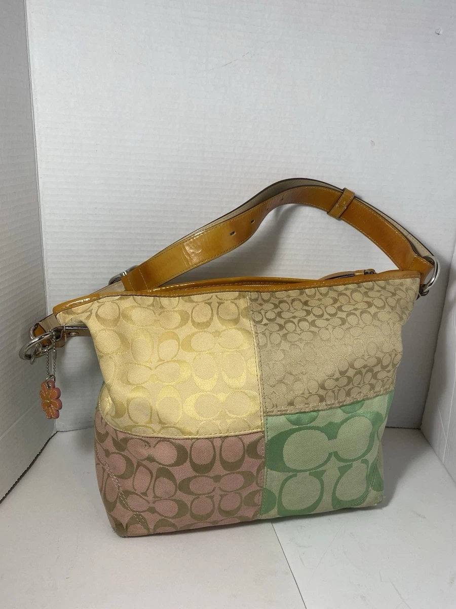 Coach Patchwork Shoulder Bag Patent Bags & Handbags for Women for