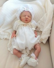 Artist Newborn Reborn Baby Doll With Blanket And Rooted Hair