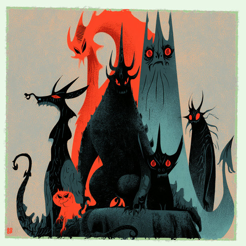 KAIJU Ltd Ed Signed and Numbered Giclee #1 of 30 Original characters Boopwerx