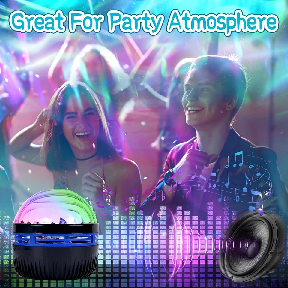 2-in-1 Projektor Nordlichter & Meereswellen LED Nachtlicht RGB mit Fernbedienung - Bild 4 von 4