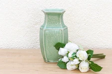 Antique Hexagonal Engraved Jar