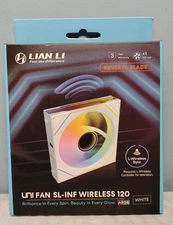 Lian Li UNI Fan SL-Infinity Wireless 120 Single Pack Reverse Blade 12RSLIN1W1W