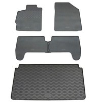 Gummi FußMatten Kofferraumwanne FüR Toyota Yaris 2 XP9 2005-2011 Set Gummimatten