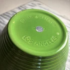Bauer Pottery 2000 Los Angeles Green Large Mixing Bowl Nesting Bowl Made In USA