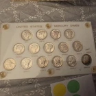 Lot Of (15) 1941-1945 P/D/S Mercury Dimes *7572