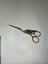 Vintage, Heron Crane Stork Bird Sewing Embroidery Silver Tone Scissors Germany