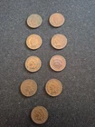 9 Vintage Key Date 1894 Indian Head Penny Coin Collection
