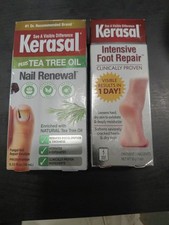 Kerasal Renewal Nail Repair with Tea Tree And Intensive Foot Repair Bundle