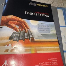 Vintage Atari 400/800 Computer Program Touch Typing CX4110 Manual Only
