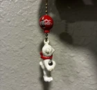 Vintage Rare Coke Coca Cola Fan Pull Chain Polar Bear Bottle 1990s Collector