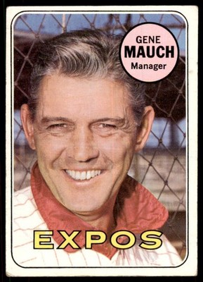 1969 Topps Gene Mauch Montreal Expos #606