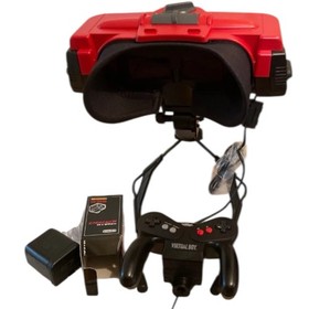 Nintendo Virtual Boy VB Console VUE-S-RA with Box and 6 Game Set, Tested