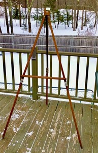 Vintage Anco Bilt 66" Folding Brown Wood Artist Painting Easel