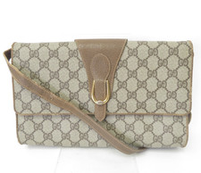 Vintage Gucci GG Supreme PVC Shoulder Messenger Bag Crossbody I 49988