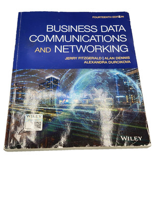 Business Data Communications and - Paperback, by FitzGerald Jerry; Dennis - Used