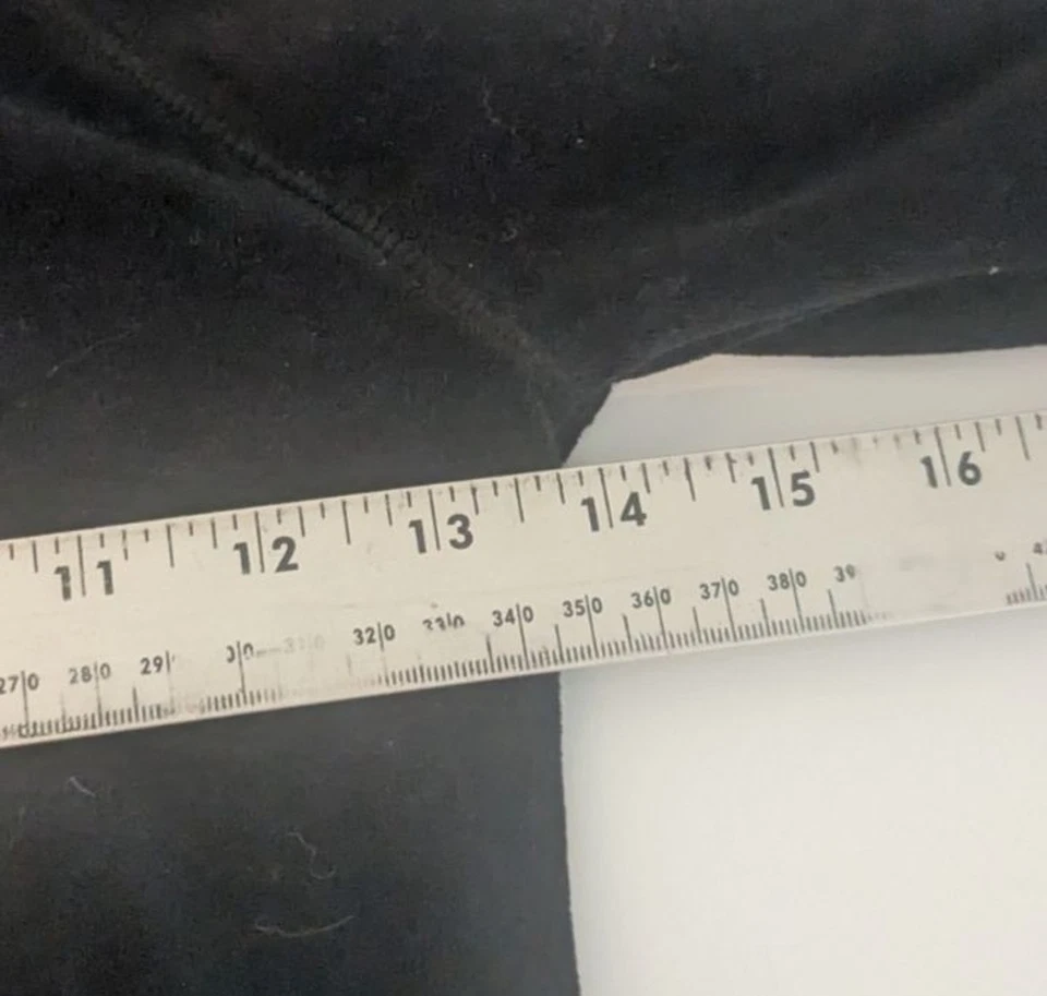 Sudadera con Capucha Juicy Couture Niñas Negro Terciopelo/Velour Cremallera Completa Talla 7/8 Corona Logo Foto 4 de 4