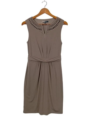 COMMA Etuikleid Damen Kleid Gr. DE 34 braun Casual-Look - Bild 1 von 4