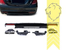 Heckansatz Heckspoiler Diffusor für Mercedes Benz S Klasse W222 mit Endrohren Heckansatz Heckspoiler Diffusor für Mercedes Benz S Klasse W222 mit Endrohren