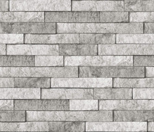 Brewster BHF3049 Stone Peel Stick Backsplash, Grey, 13.5 Sq Ft Pack of 1