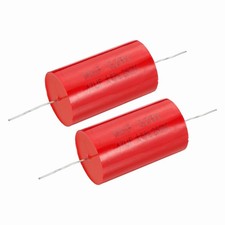 2pcs 47uf Frequency Divider Capacitor, 250V Red Axial Audio Speaker Crossover