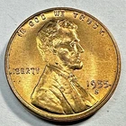 1955-S Lincoln Cent RED CHBU 825