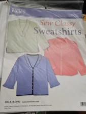 Vintage Sewing Pattern Sewing with Nancy Classy Sweatshirts 