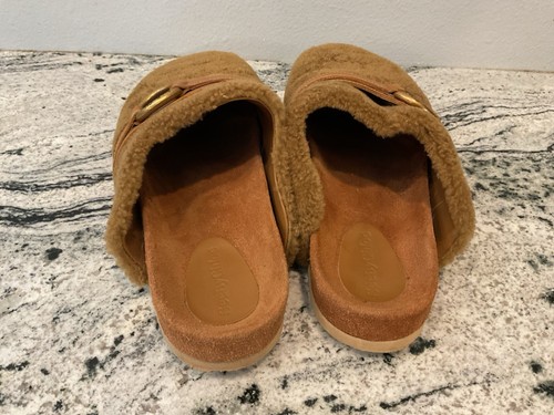 See By Chloe Sherling Slip On Mules Shoes 39 8 8.5 - Picture 5 of 10