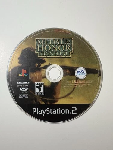 Medal Of Honor Frontline (PlayStation 2 PS2, 2002) Loose Game Disc Only Tested