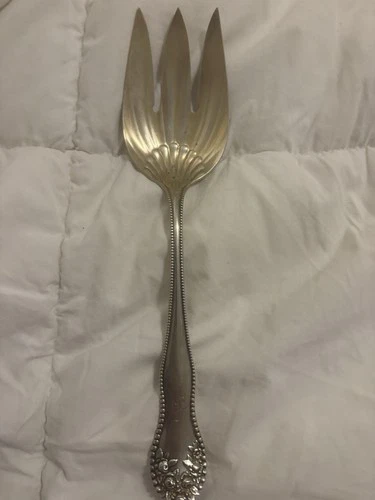 Gorham 9" Sterling Silver Cold Meat Serving Fork