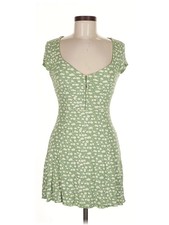 Bershka Women Green Casual Dress M