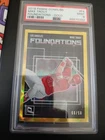 2018 Panini Donruss - Foundations Mike Trout #F4 Gold /99 Psa 9