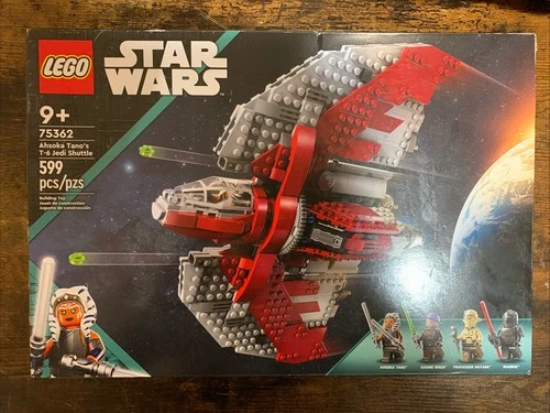 LEGO Star Wars Ahsoka Tano's T-6 Jedi Shuttle 75362 Complete Set 599 Pieces