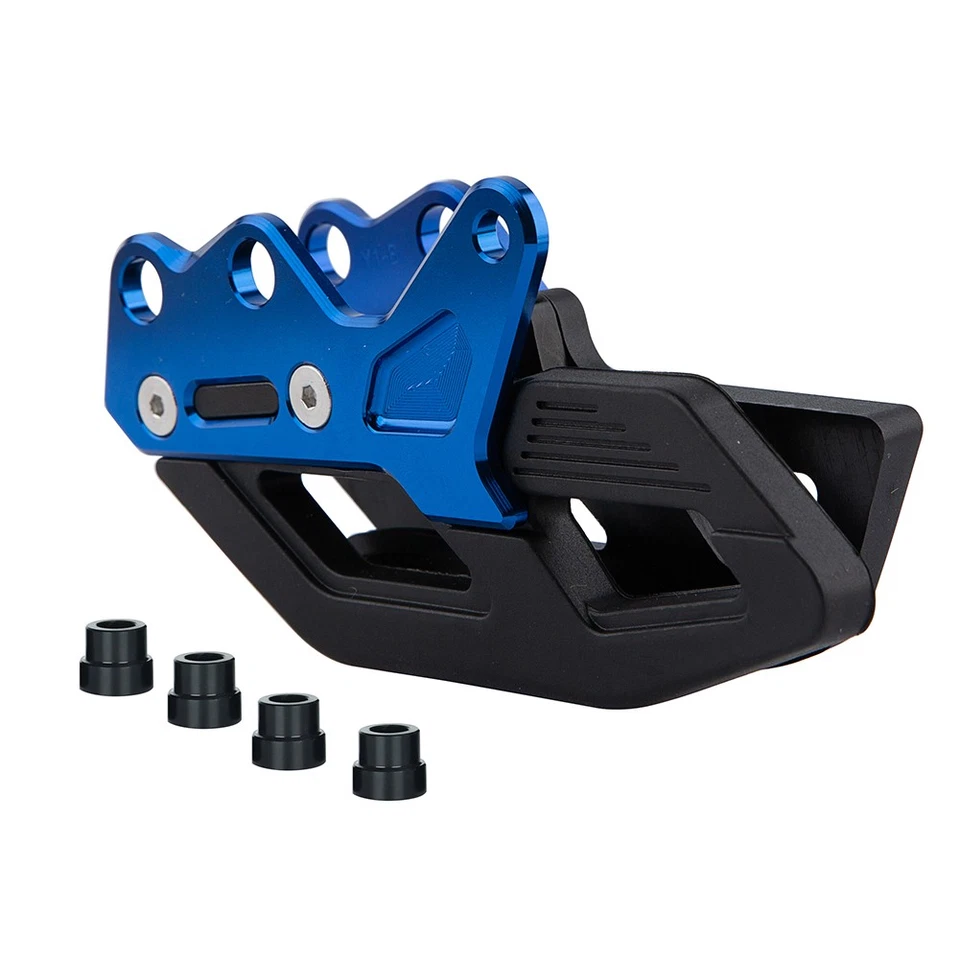 CNC Rear Chain Guide Guard For Yamaha YZ250FX YZ250X YZ450FX WR250F WR450F Blue - Image 3 of 4