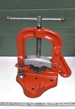 Ridgid No. 27 Bench Yoke Vise 1/8 to 6 Pipe Cutting Threading Great Condition!
