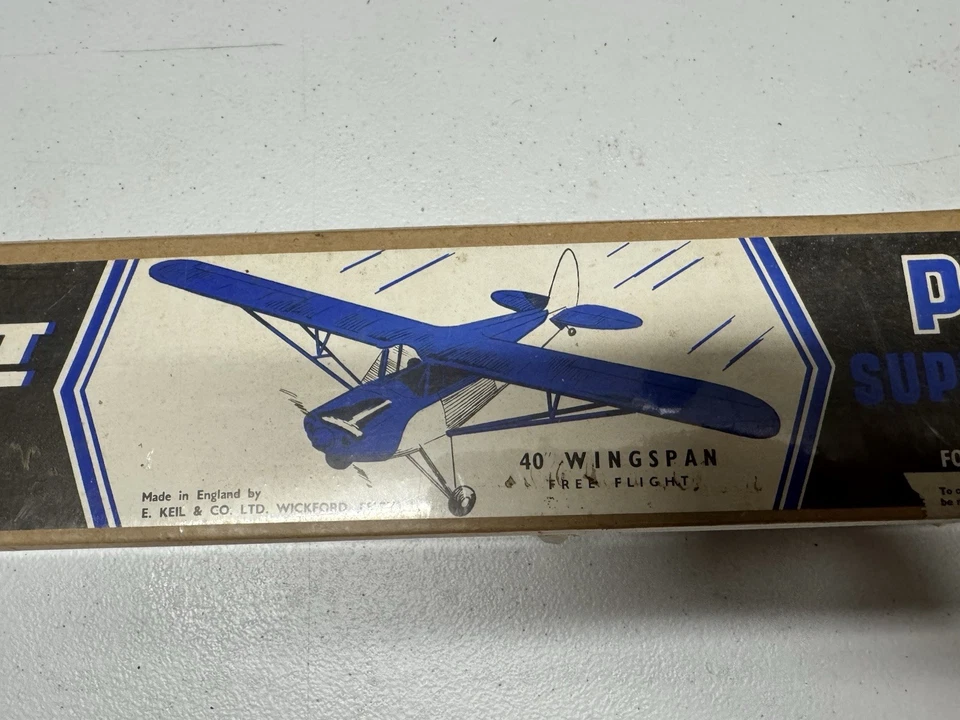 Rare Factory Sealed Vintage Keil Kraft Super Scale 40” WS Piper Super Cruiser FF - Image 2 of 4