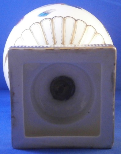 Antique 19thC Minton Porcelain Feather Motif Design Vase Porzellan English - Picture 16 of 22