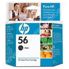 HP 56 C6656AE, Negro, Cartucho De Tinta Original, Compatible Con Impresoras De Inyecci&oacute;n De Tinta Deskjet 5550, Photosmart 7350, 7150, 7345, Officejet 6110