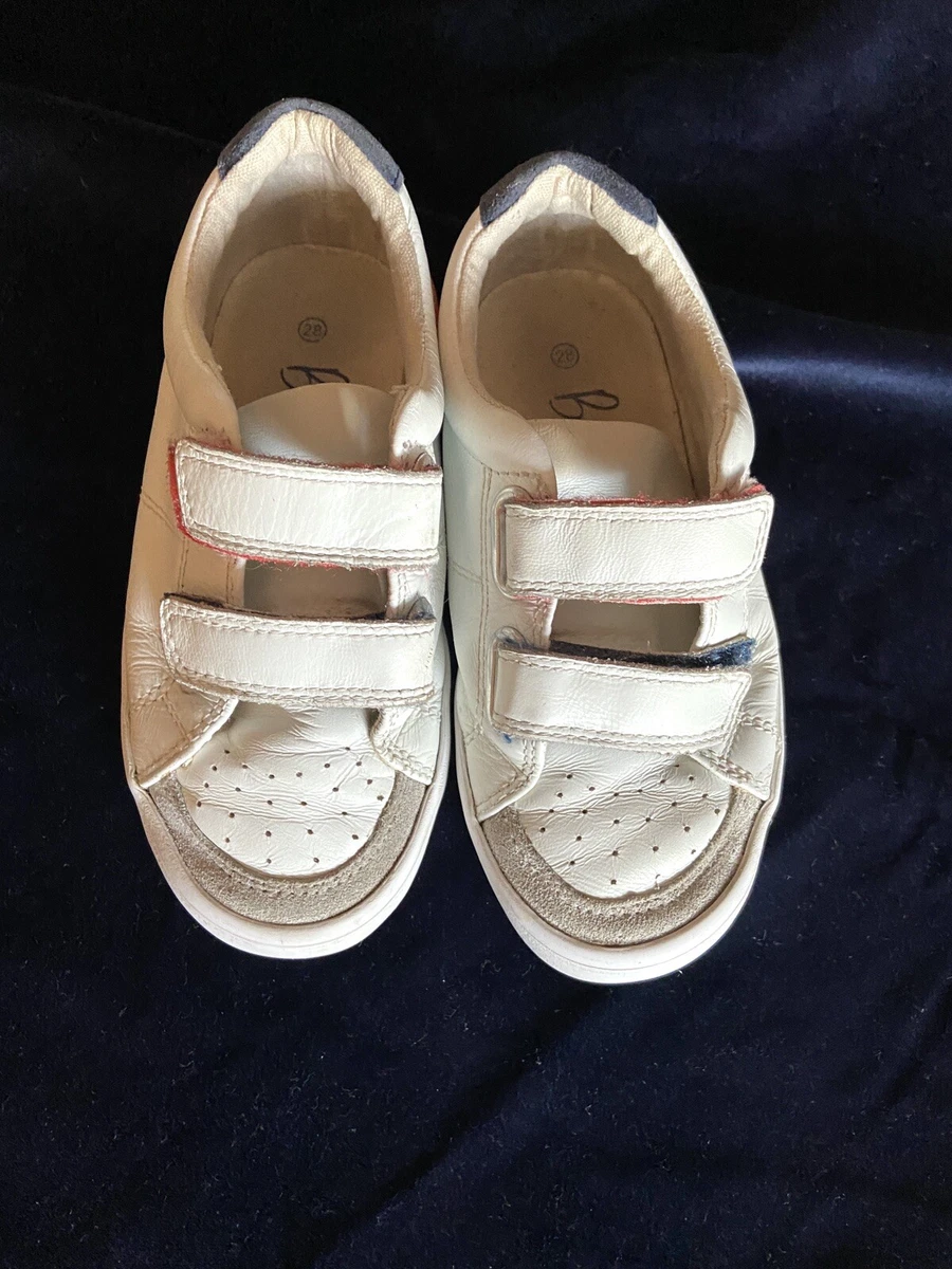 Boden Kids Athletic Sneaker Size 11 2 4 Years Euro 28 Two Strap Slip On Leather