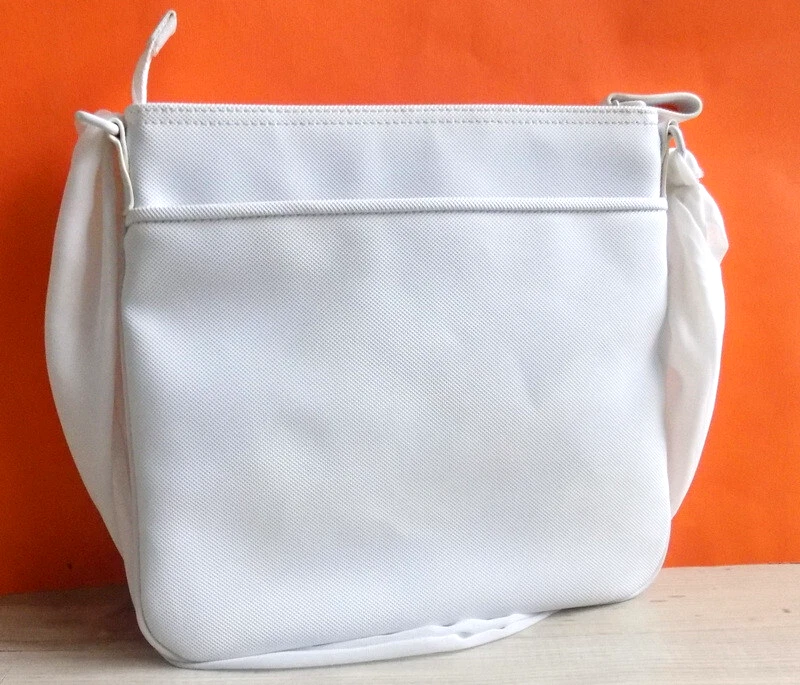 LACOSTE Hermoso Bolso de Mano Blanco para Mujer Bolso de Hombro (M) Foto 2 de 4