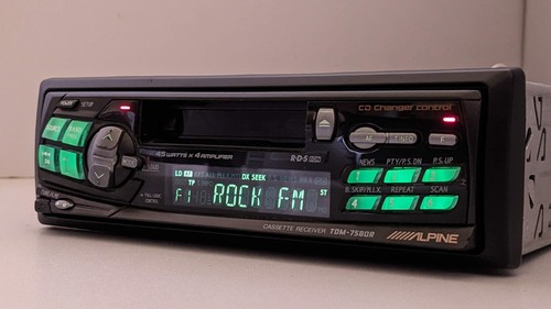 Reproductor de casete ALPINE TDM-7580R en tablero receptor cambiador de CD 4x 45 W - Imagen 6 de 16