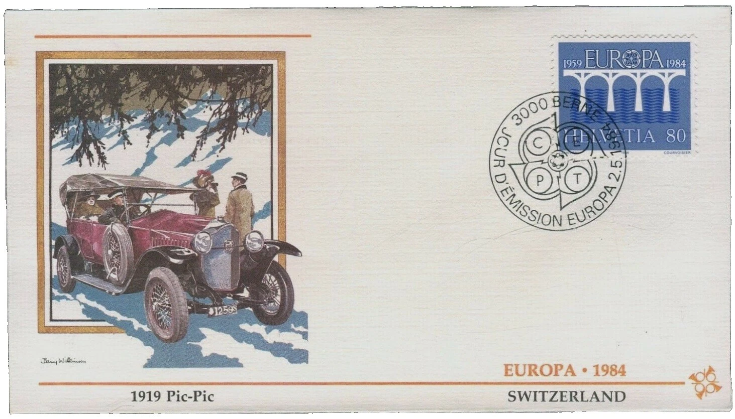 First Day of Issue Switzerland First Day Cover Transportation Postal Stamps