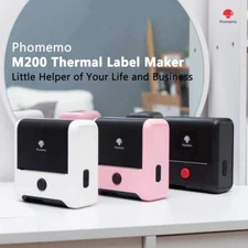 Phomemo M200 Label Maker Machine Mini Portable Bluetooth Sticker Thermal Printer