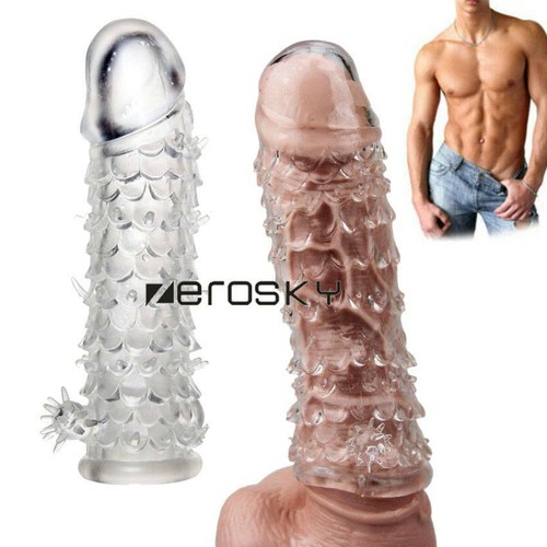 spike cover Dragon Condom Reusable Penis Condoms Impotence cover sleeve - Afbeelding 1 van 9