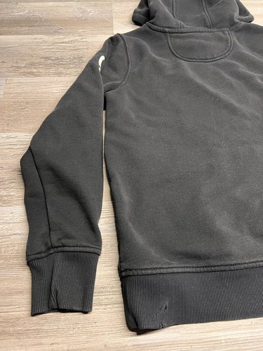 Carhartt Hoodie Pullover Sweatshirt Distressed Paint Splatter Youth Sz M Black - Picture 7 of 11