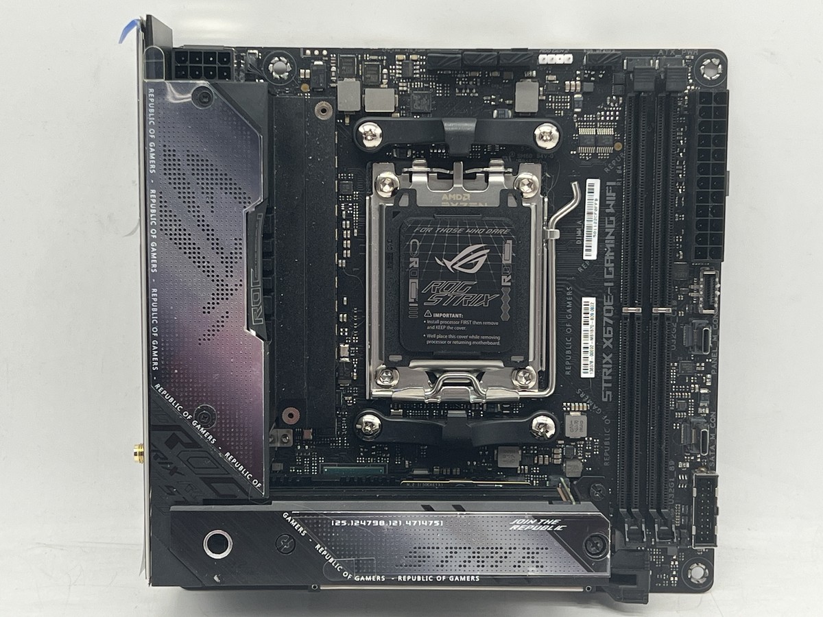 Asus ROG STRIX X670E-I Gaming Wifi Mini ITX AM5 Motherboard Asus ROG STRIX X670E-I Gaming Wifi Mini ITX AM5 Motherboard
